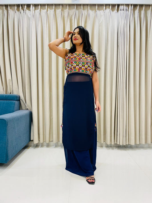 Navratri Special Traditional Georgette Kurti for Women