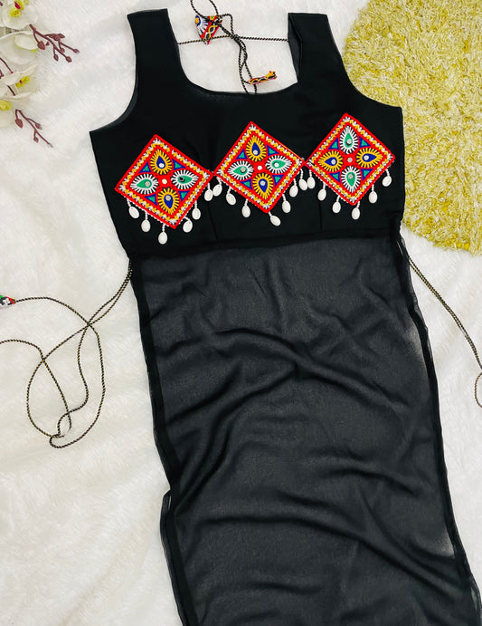 Noir Kutchi Elegance Dress