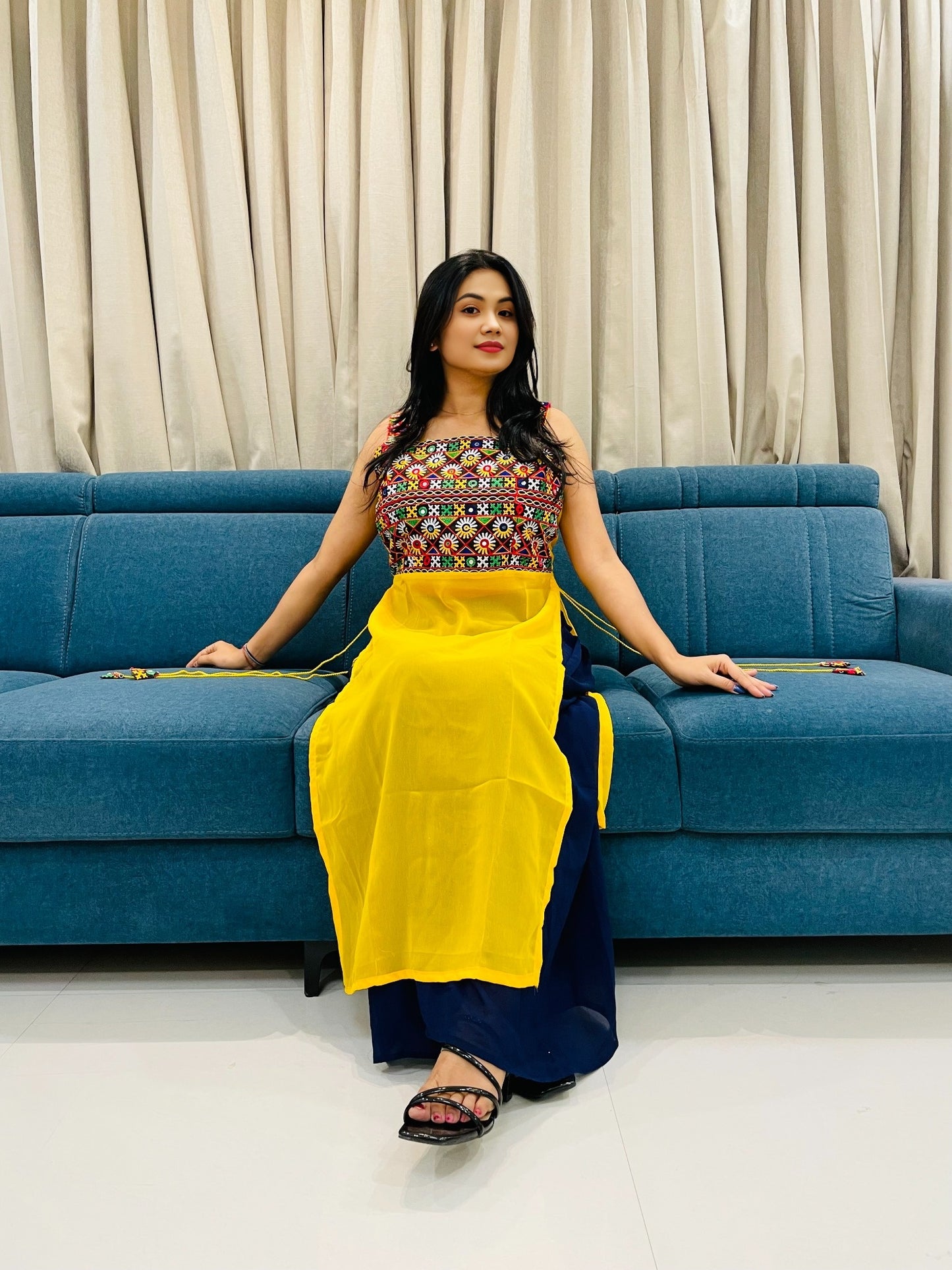 Navratri Special Traditional Georgette Kurti for Women