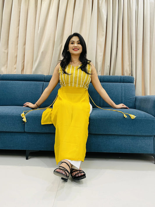 Navratri Special Traditional Georgette Kurti