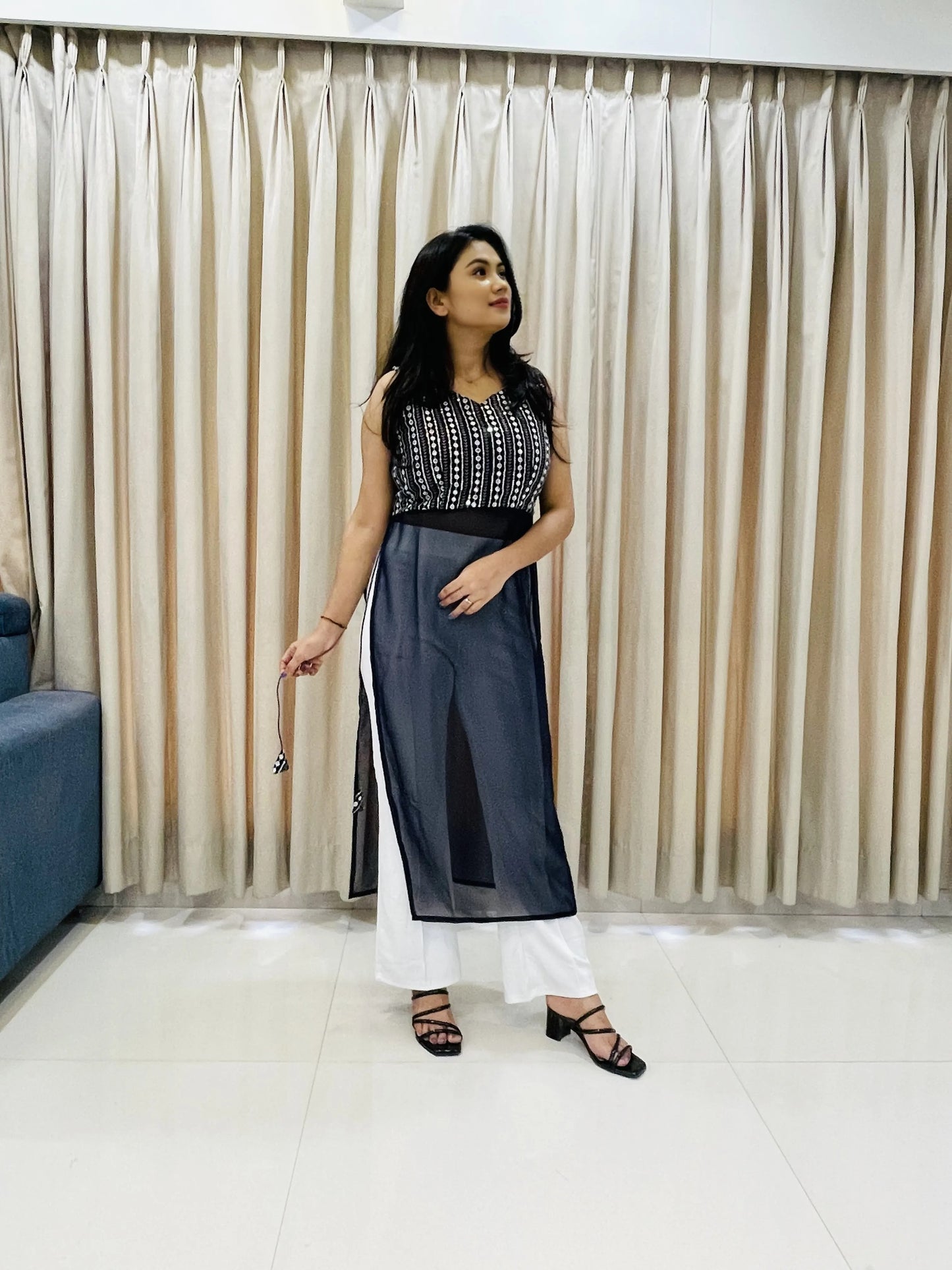 Navratri Special Traditional Georgette Kurti
