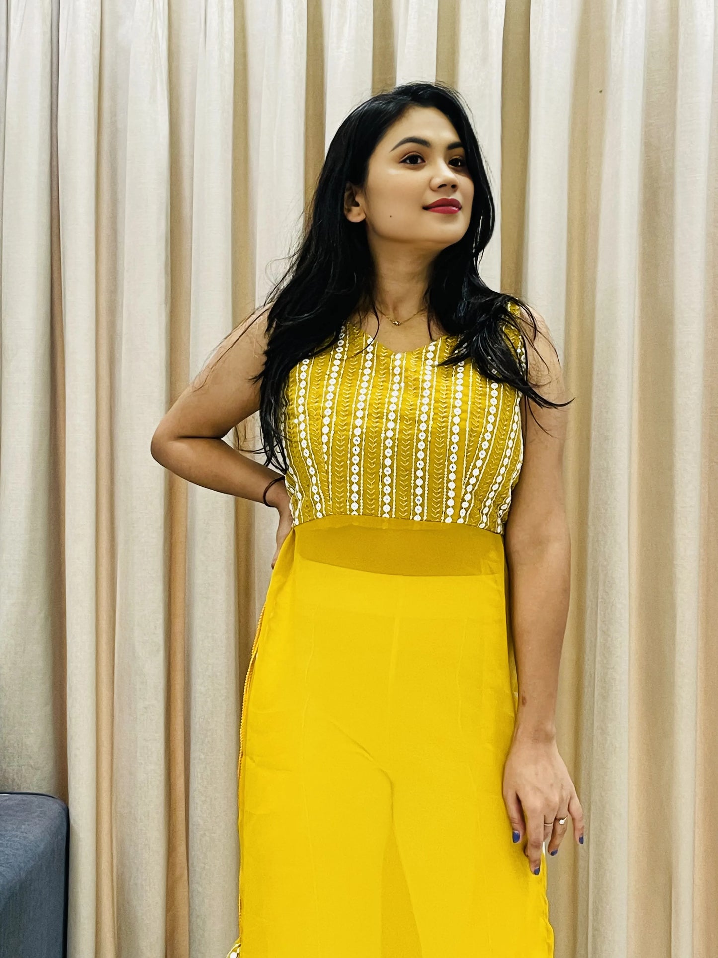 Navratri Special Traditional Georgette Kurti