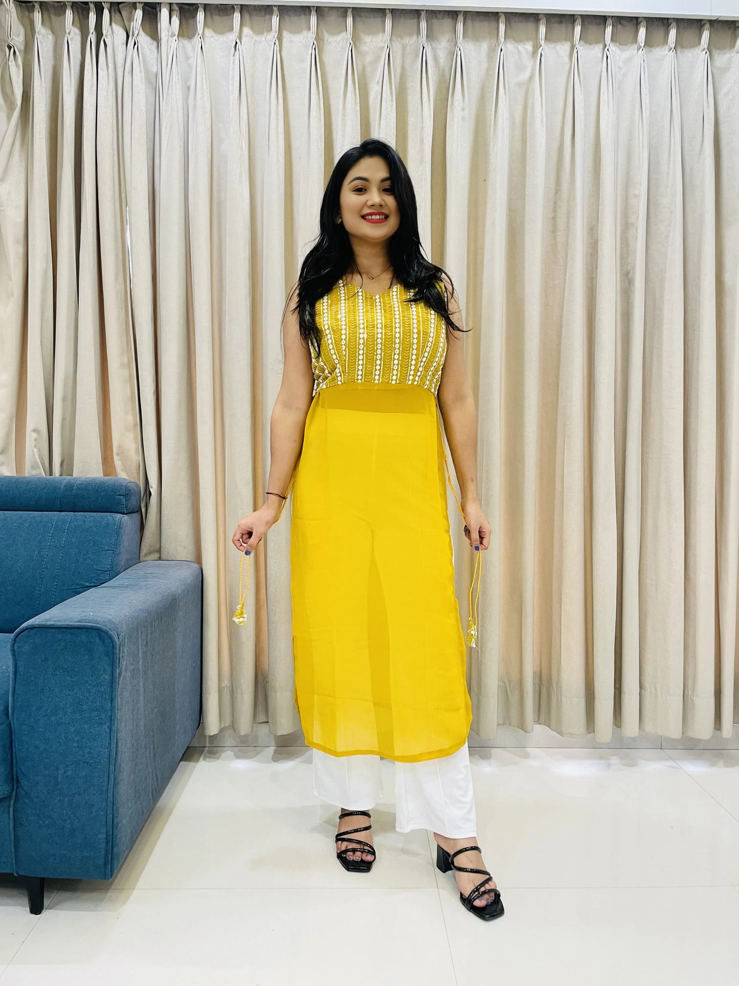 Navratri Special Traditional Georgette Kurti