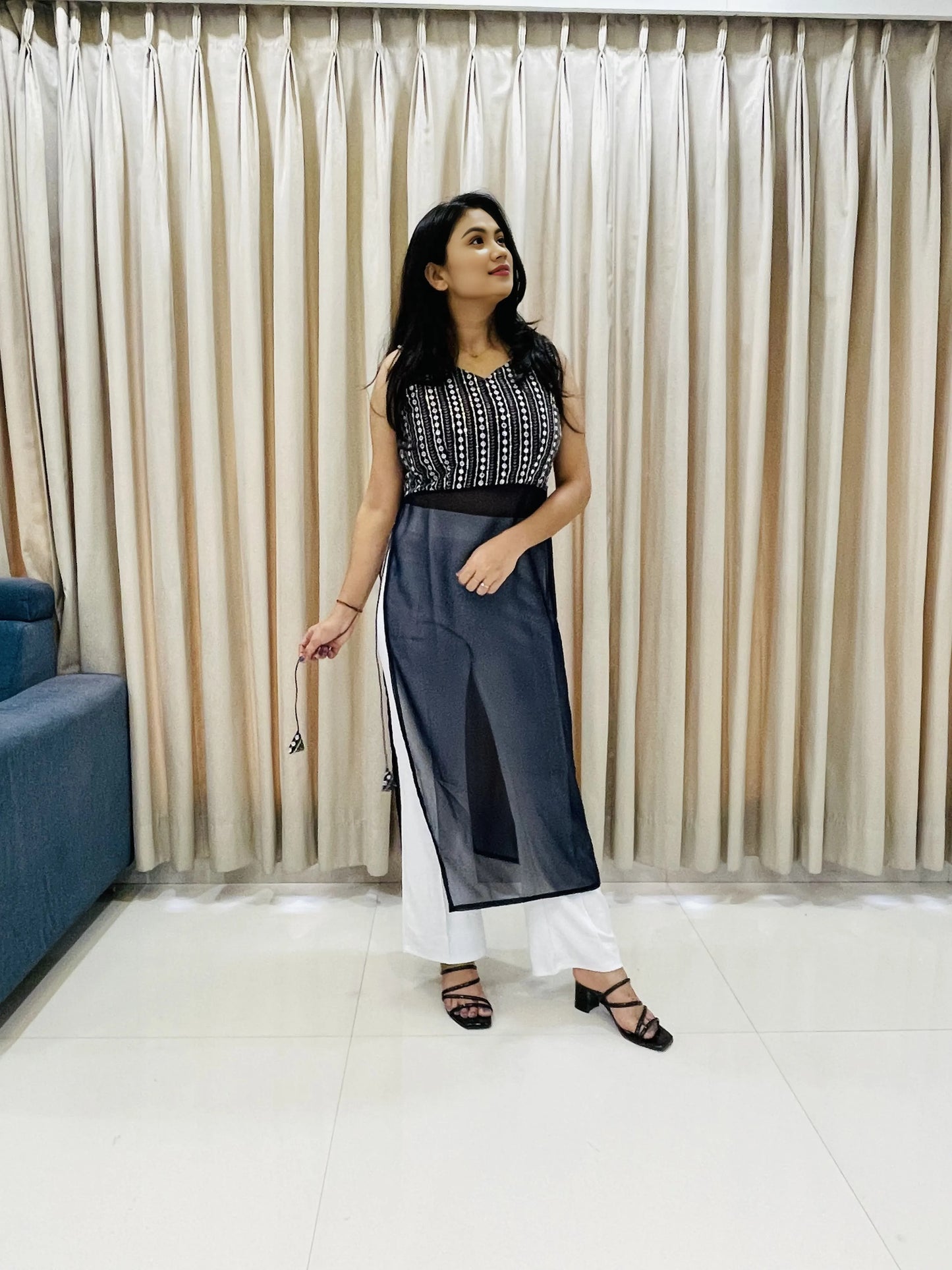 Navratri Special Traditional Georgette Kurti