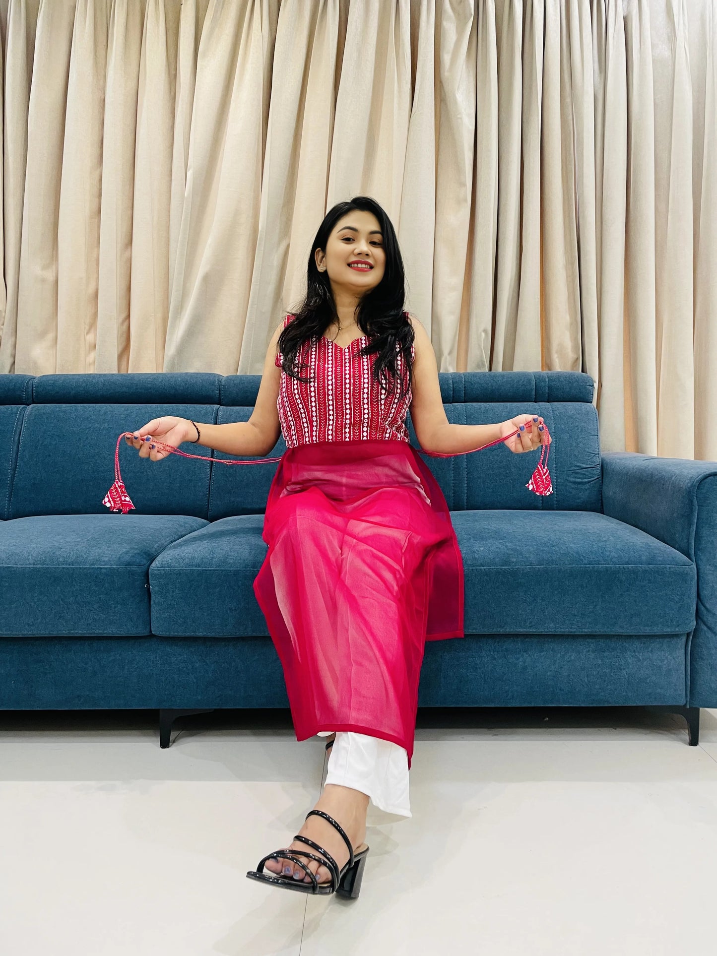 Navratri Special Traditional Georgette Kurti