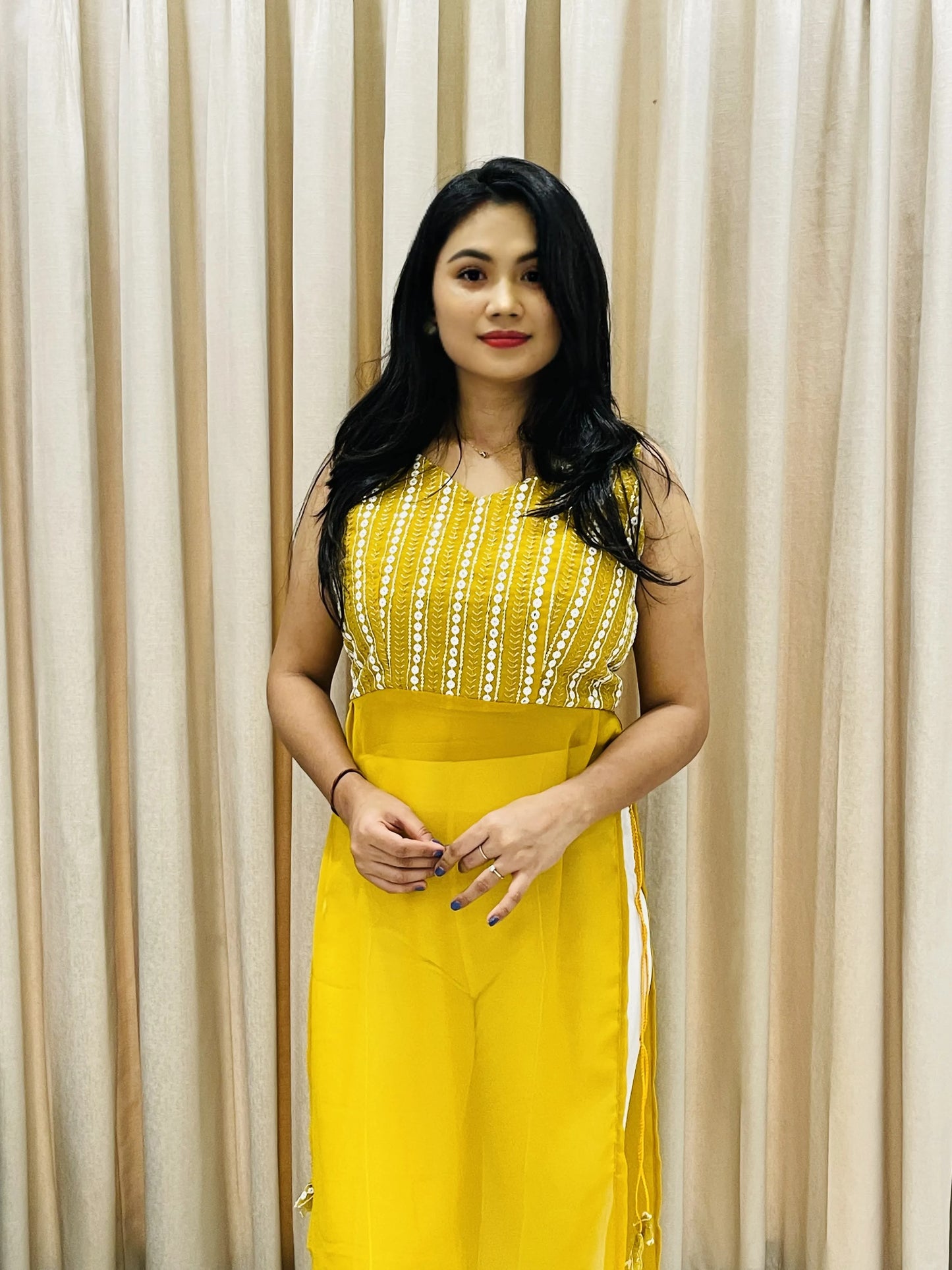 Navratri Special Traditional Georgette Kurti