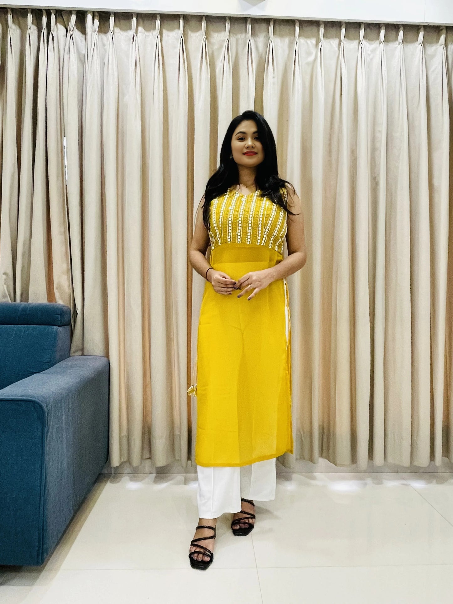 Navratri Special Traditional Georgette Kurti