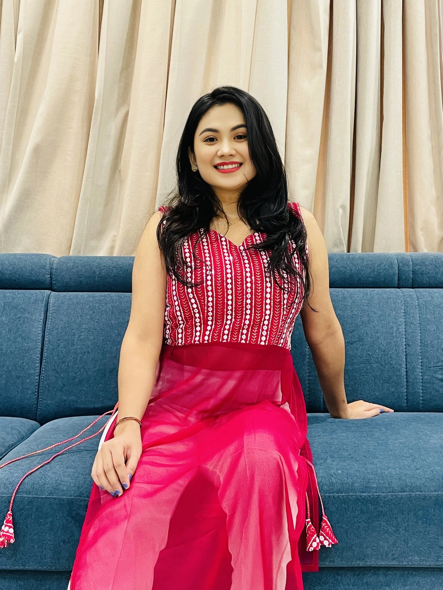 Navratri Special Traditional Georgette Kurti