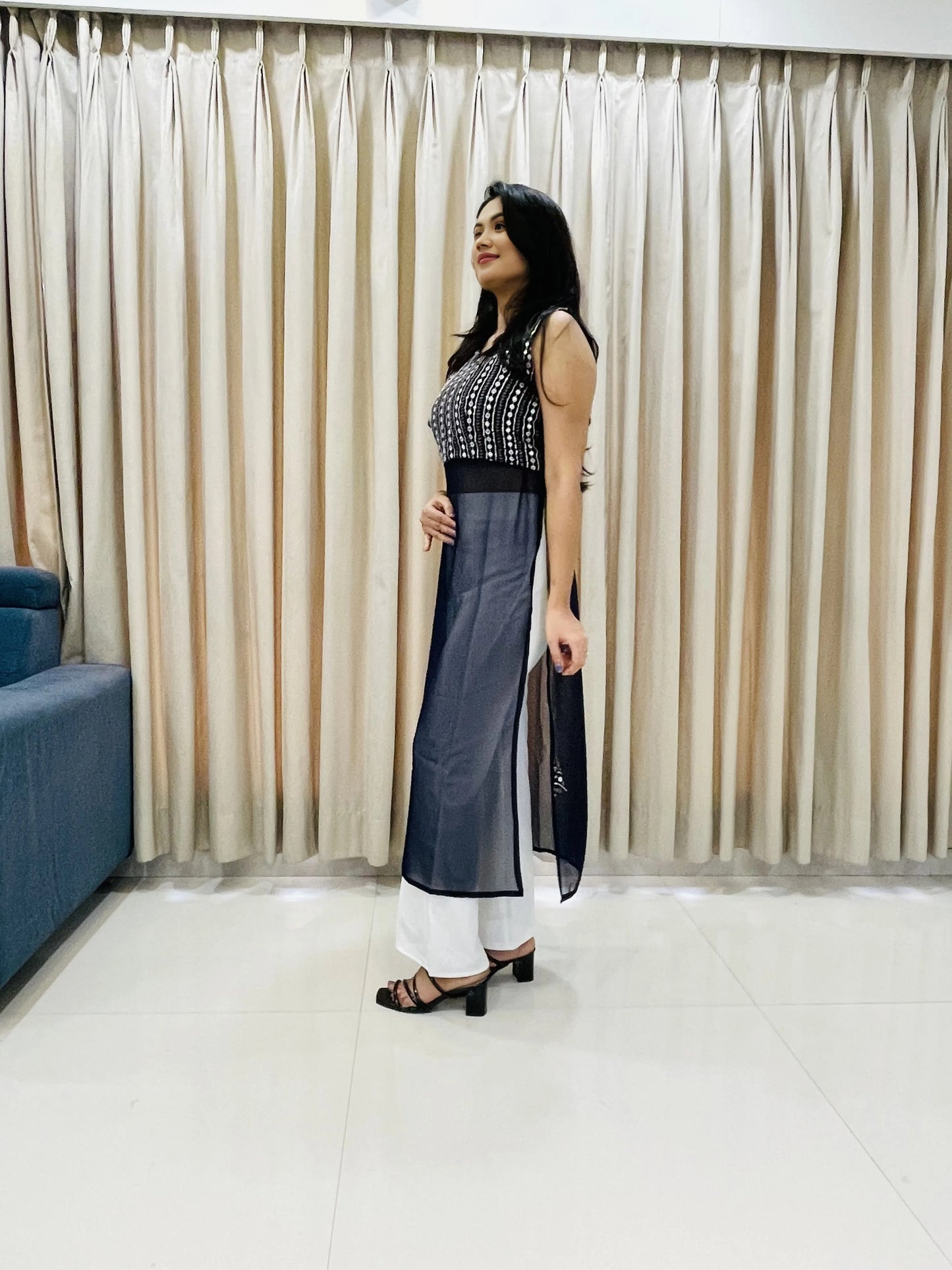 Navratri Special Traditional Georgette Kurti