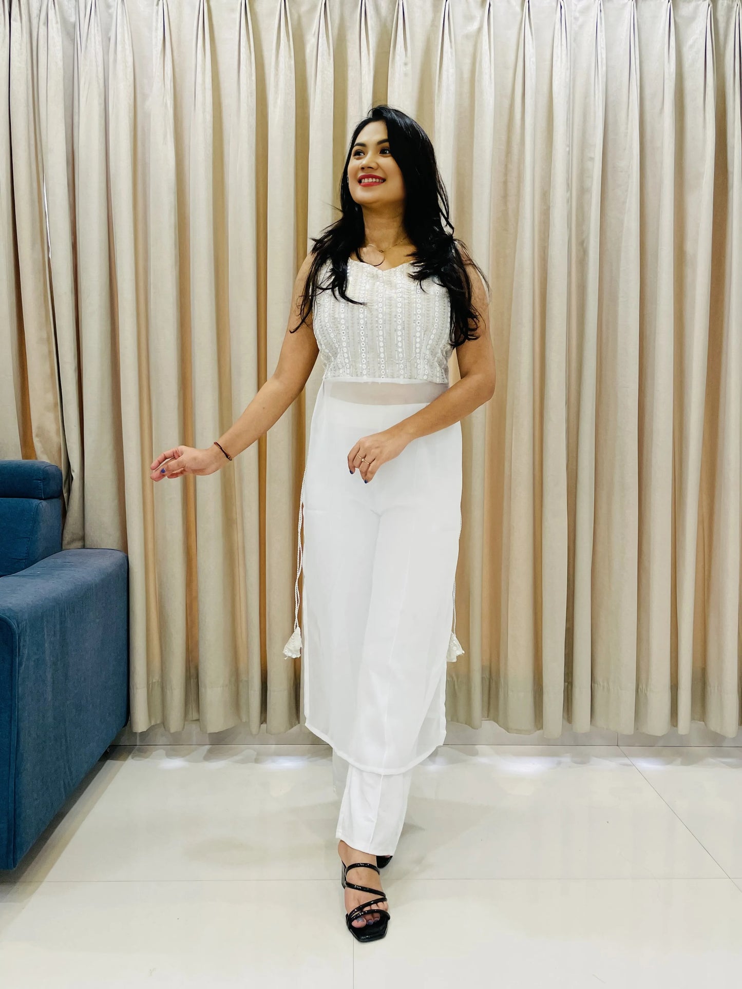 Navratri Special Traditional Georgette Kurti
