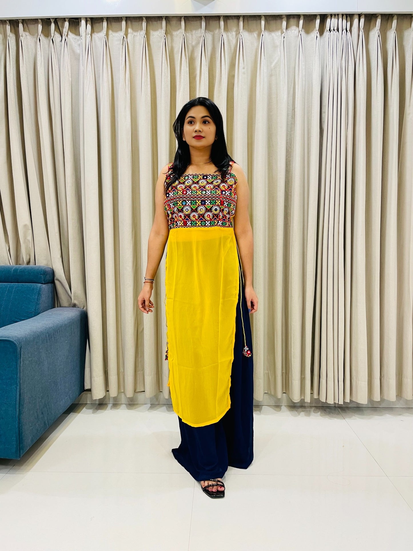 Navratri Special Traditional Georgette Kurti for Women