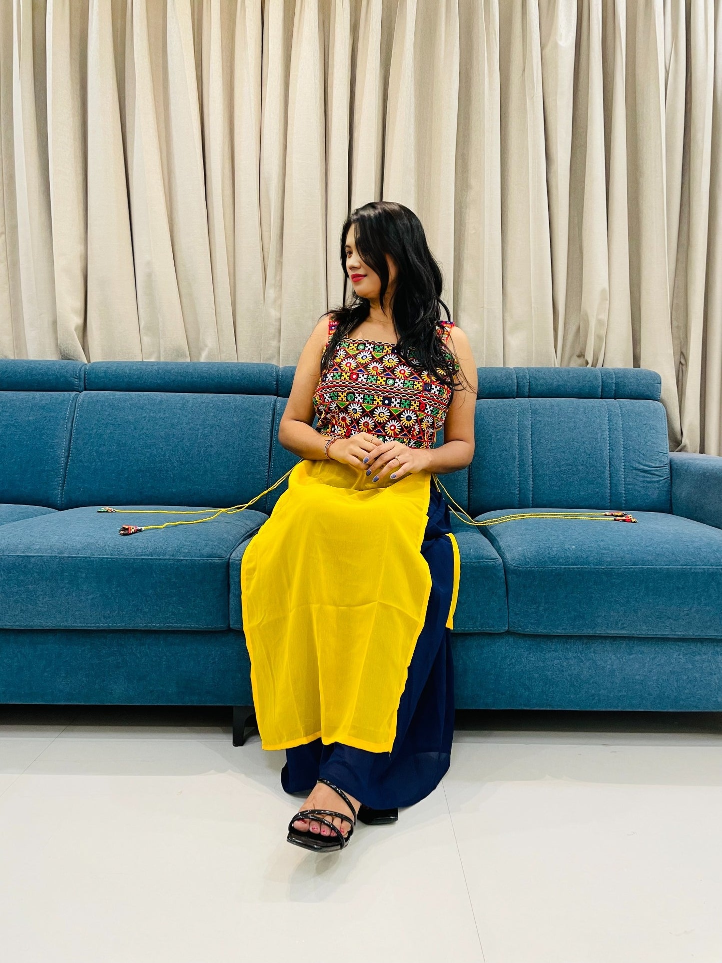 Navratri Special Traditional Georgette Kurti for Women