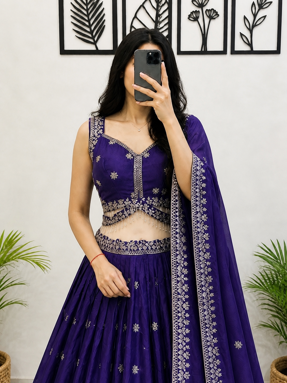 Designer Purple Lehenga