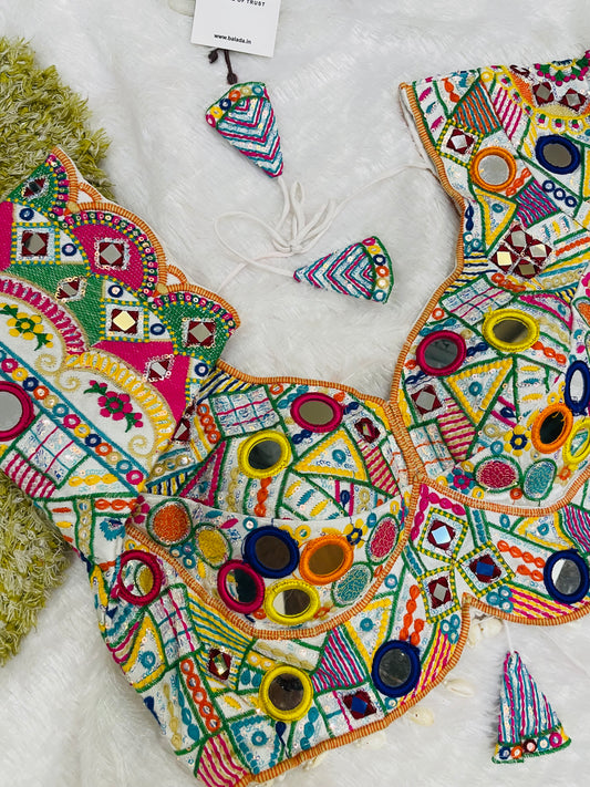 Designer Embroidered Navratri Blouse – Heavy Mirror Work Choli