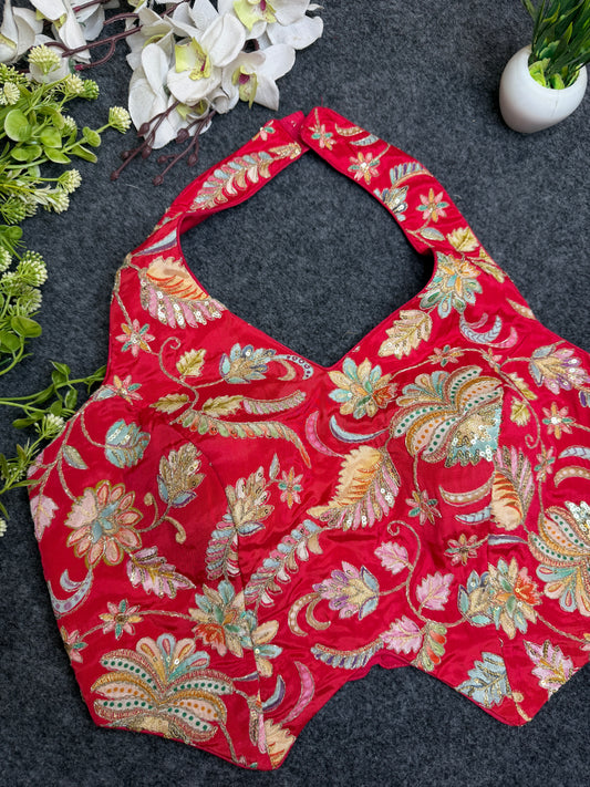 Floral Halter Blouse