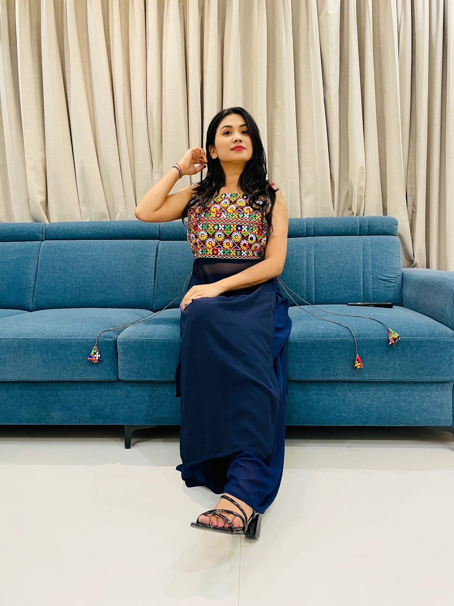 Navratri Special Traditional Georgette Kurti for Women