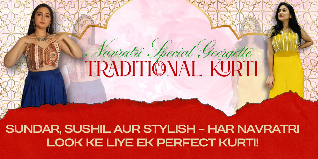 navratri embroidered kurti