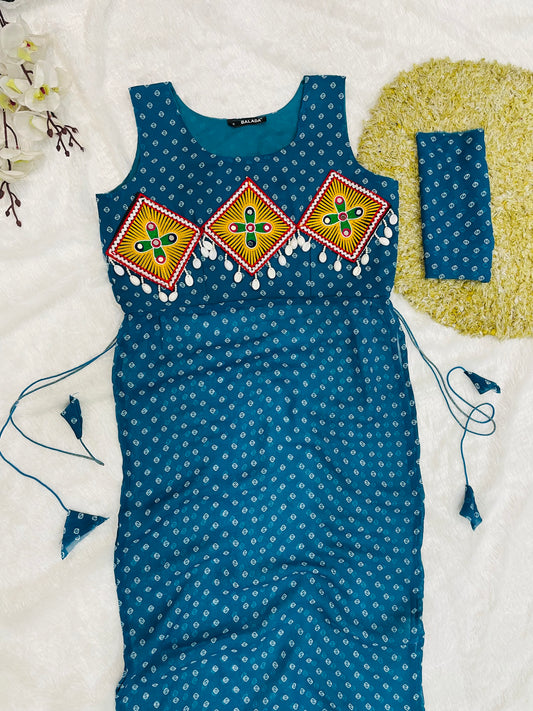 Embroidered Festival Kurti – Elegant Straight Fit