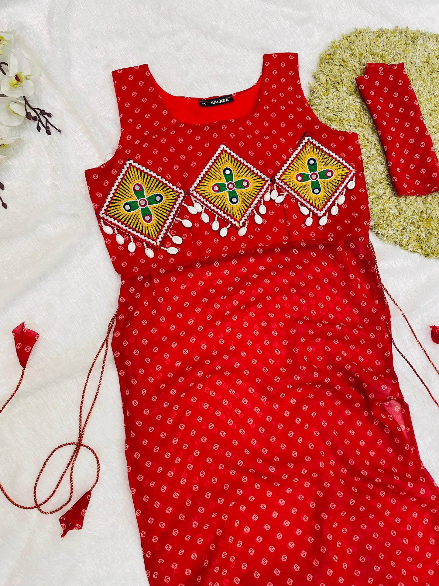 Embroidered Festival Kurti – Elegant Straight Fit