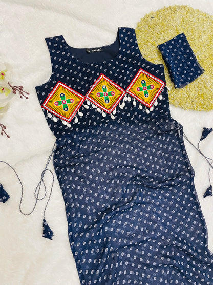 Embroidered Festival Kurti – Elegant Straight Fit