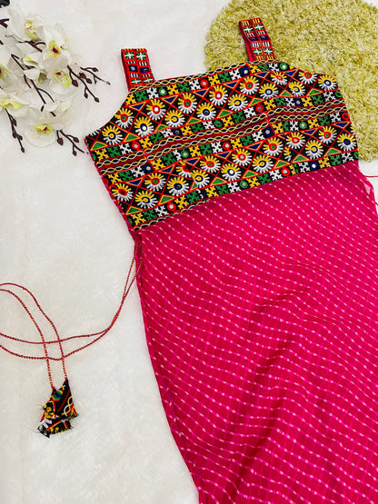Traditional Mirror Work Embroidered Dress