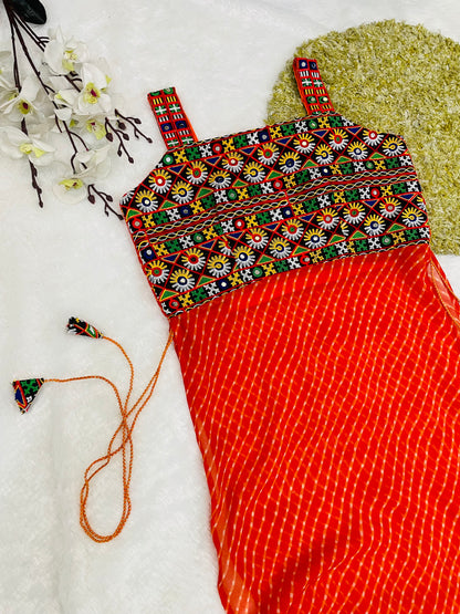 Traditional Mirror Work Embroidered Dress