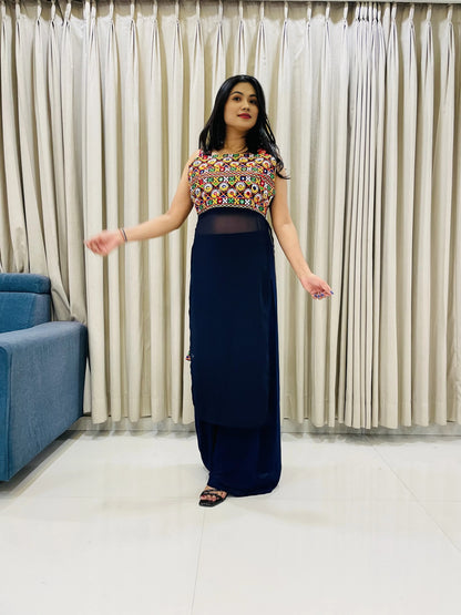 Navratri Special Traditional Georgette Kurti for Women