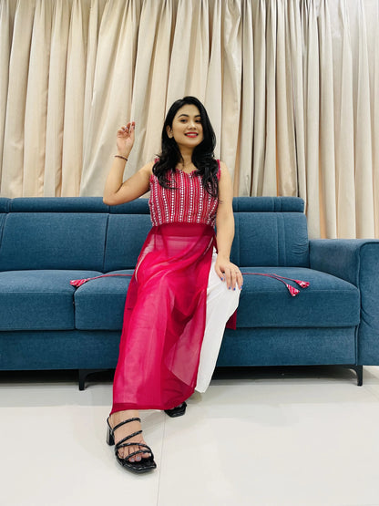 Navratri Special Traditional Georgette Kurti