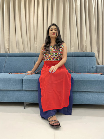 Navratri Special Embroidered Georgette Kurti for Women