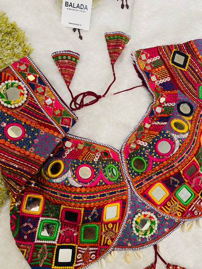 Designer Embroidered Navratri Blouse – Heavy Mirror Work Choli
