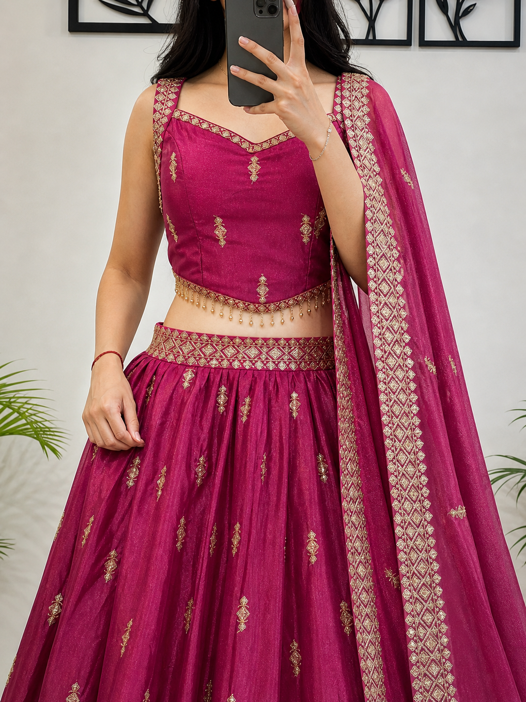 Wine Pink Lehenga