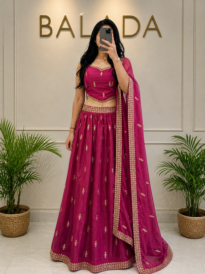 Wine Pink Lehenga