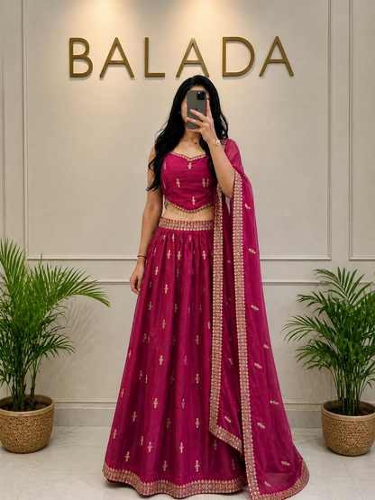 Wine Pink Lehenga