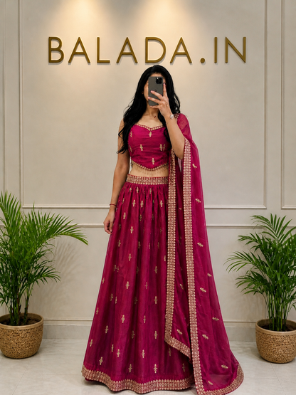 Wine Pink Lehenga