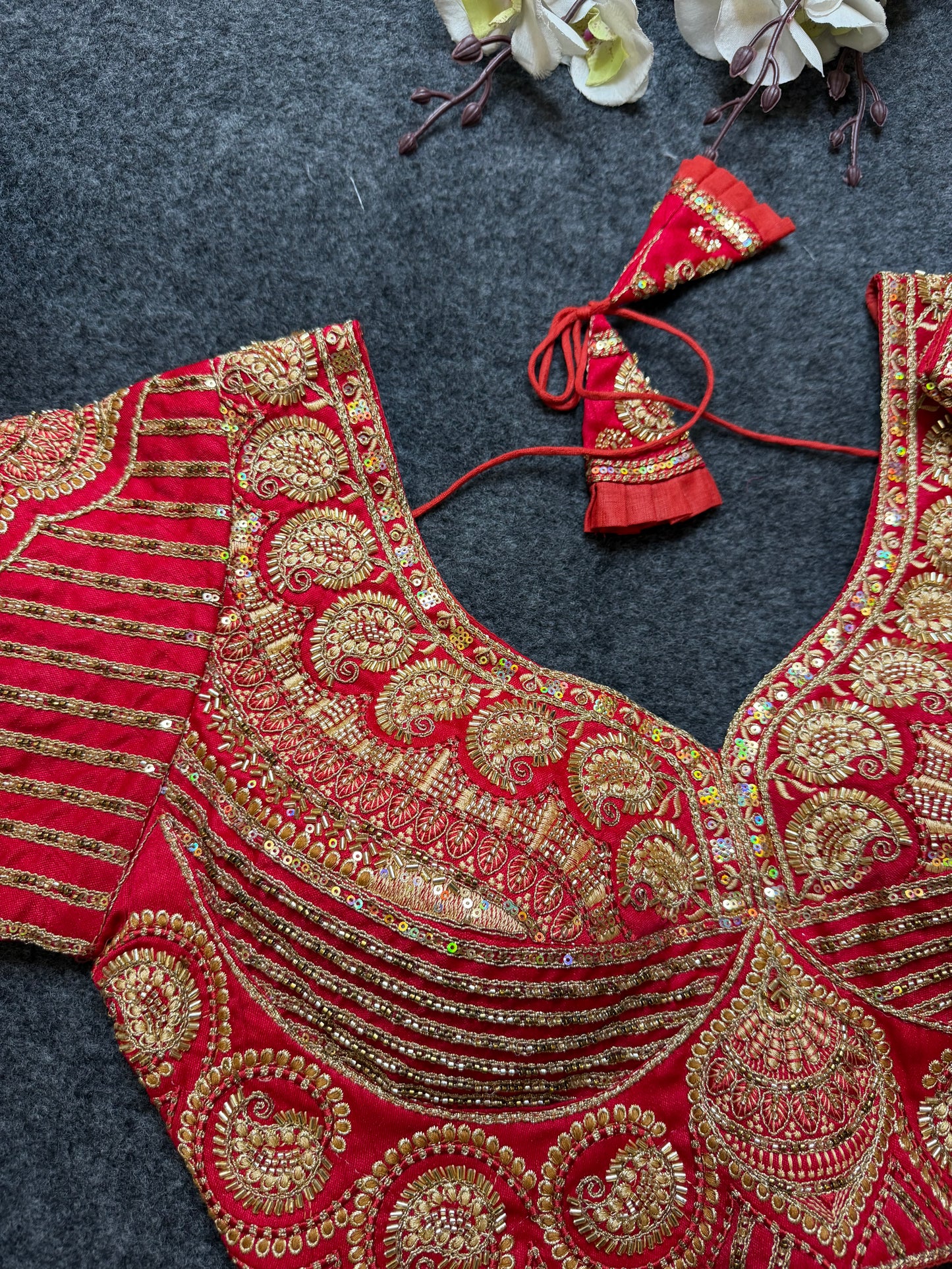 Designer Red Blouse