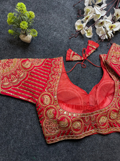 Designer Red Blouse