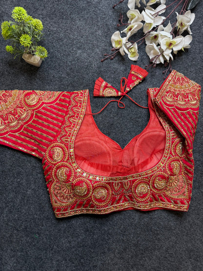 Designer Red Blouse