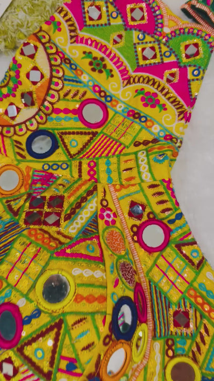 Designer Embroidered Navratri Blouse – Heavy Mirror Work Choli